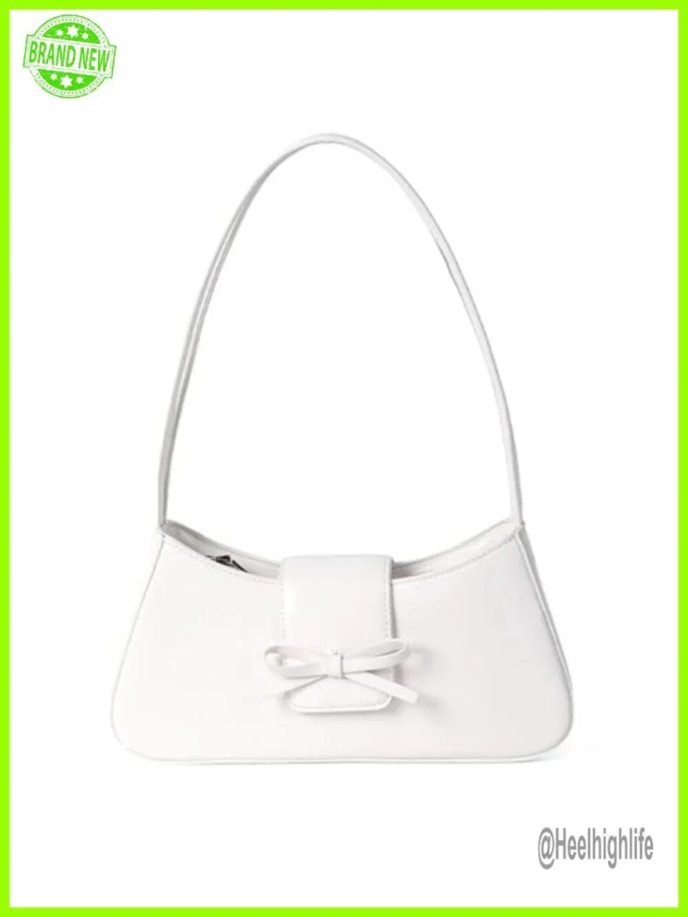 Patent Leather Hobo Handbag Y2K Bow Purse Shoulder Bag Clutch